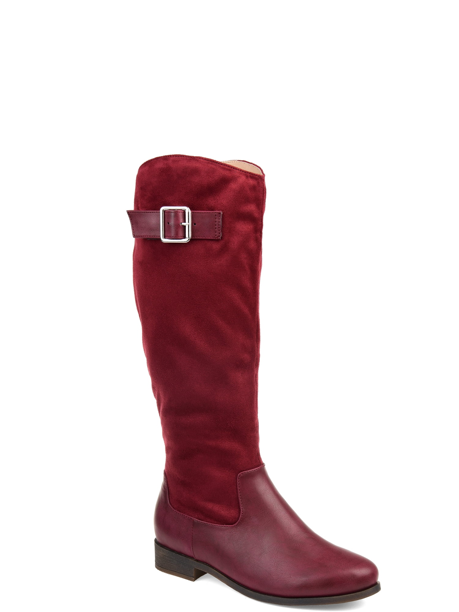 wide calf two tone riding boots