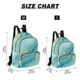 thumbnail image 3 of JIALIOU Mini Backpack Purse for Women Quilted Casual Daypack Small Travel Shoulder Bag, Teal Green Gold Marble, 3 of 7