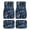 Blue & White Abstract Leaf Pattern, variant on Pzuqiu Blue & White Abstract Leaf Pattern Car Floor Mats Anti-slip Automotive Floor Mats, Full Set Protection Car Mats Fit for SUV Van Truck
