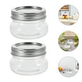 thumbnail image 5 of ACDANC 2Pcs Small Glass Jars Mini Mason Jar Wide Mouth Small Jam Honey Container Jars, 5 of 7