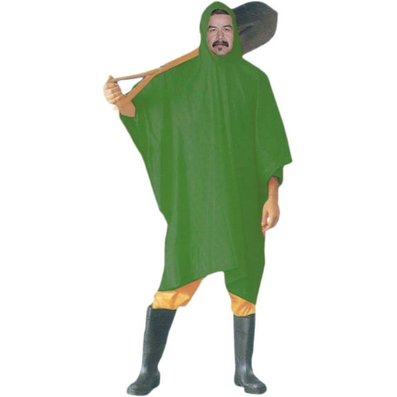 Hawk Adult PVC Hooded Poncho 50" x 80" SH88CRT