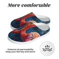 thumbnail image 6 of KLL Romantic Flamingo Pair Pattern Adult Unisex Cozy Slippers,Fuzzy Slip-on Slippers TPR Sole Slippers Comfort Plush Home Footwear for Indoor & Outdoor-35/36, 6 of 7