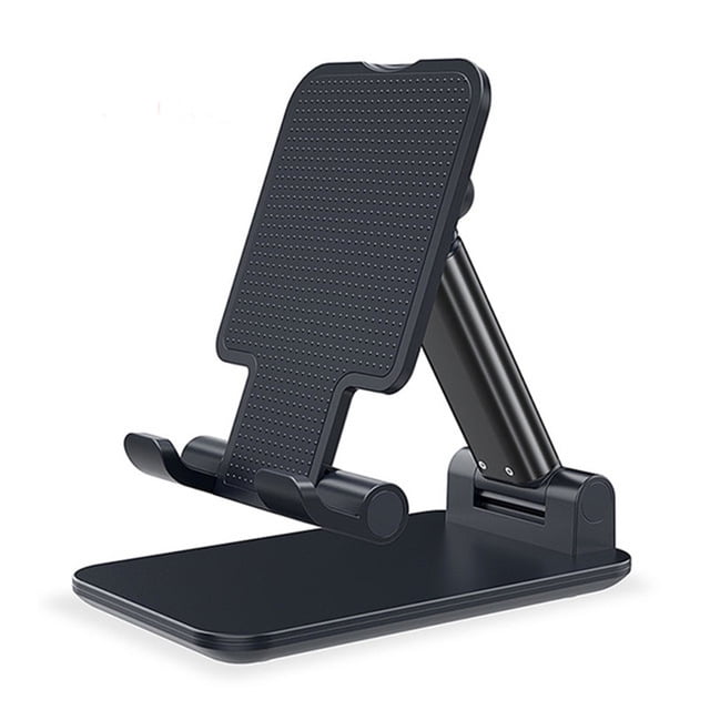 Fully Foldable Desktop Phone Holder Cradle Dock Holder,Tablet Stand for iPhone X Xr Xs max All Smart Phones and Tablets,Ipad Adjustable Cell Phone Stand Pearl White