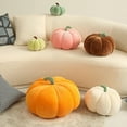 thumbnail image 1 of Pumpkin Plush Pillow, Halloween Home Sofa Decoration, Soft Pumpkin Seat Cushion- Beige, 13.8", 1 of 7