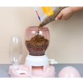 thumbnail image 3 of Ensemble d'Abreuvoir pour Chat, Distributeur de Nourriture à Gravité Sans Déversement, Réservoir d'Alimentation Lent, Distributeur de Réservoir, Station d'Alimentation avec Arrosoir, Rose, 3 of 8