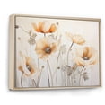 thumbnail image 2 of Designart "Melodic Beige Meadow Of Poppies V" Poppies Floater Framed Canvas Art Print, 2 of 5