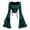 Green, variant on Bell Sleeve Tops for Women Corset Top Medieval Costume Halloween Cosplay Halloween Costumes for Women, Size XL