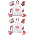 thumbnail image 3 of 2 Sets of Kids Cooking Kits Child Kitchen Kits Children Apron Cooking Apron For Kid, 3 of 5