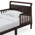 thumbnail image 4 of Delta Children Wood Sleigh Toddler Bed - Greenguard Gold Certified, Dark Chocolate, 4 of 5