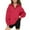 F-Red, variant on Wyobmus Big Girls Half Zip Sweatshirts Long Sleeve Cropped Hoodies Fall Winter Fleece Stand Collar Pullover With Pockets Thumb Hole A-Blue