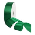 thumbnail image 1 of Rollo de cinta de satén liso, elegante y ancho, de 100 yardas, para hacer moños o regalos. Verde, 1 of 9