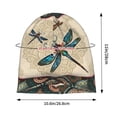 thumbnail image 3 of YUBIKWETE Women's Slouchy Beanie Dragonfly Print Skull Cap Soft Lightweight Chemo Hat Cancer Headwear, 3 of 6
