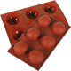 thumbnail image 1 of Zhuge Molde para bombas de chocolate caliente, moldes para bombas de cacao caliente, moldes de silicona para hornear de 6 agujeros para hacer bolas de cacao caliente, sin BPA (paquete de 2), 1 of 5