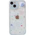 thumbnail image 1 of Funda suave de silicona para iPhone con nube giratoria y flores de dibujos animados para mujeres y niñas (blanco, iPhone 11) Blanco Iphone 11, 1 of 5
