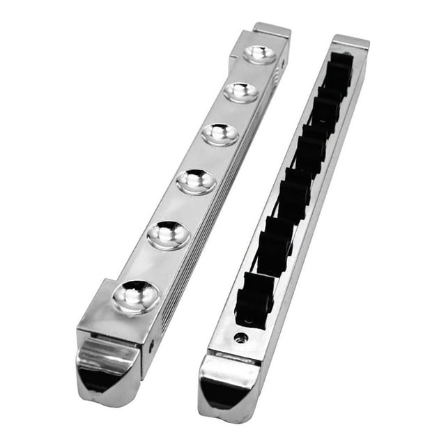 Langgg Support de Queue de Billard Jeux de Billard Snooker Clip de Localisation de Queue de Billard Doré Argent 39.5x3.2cm