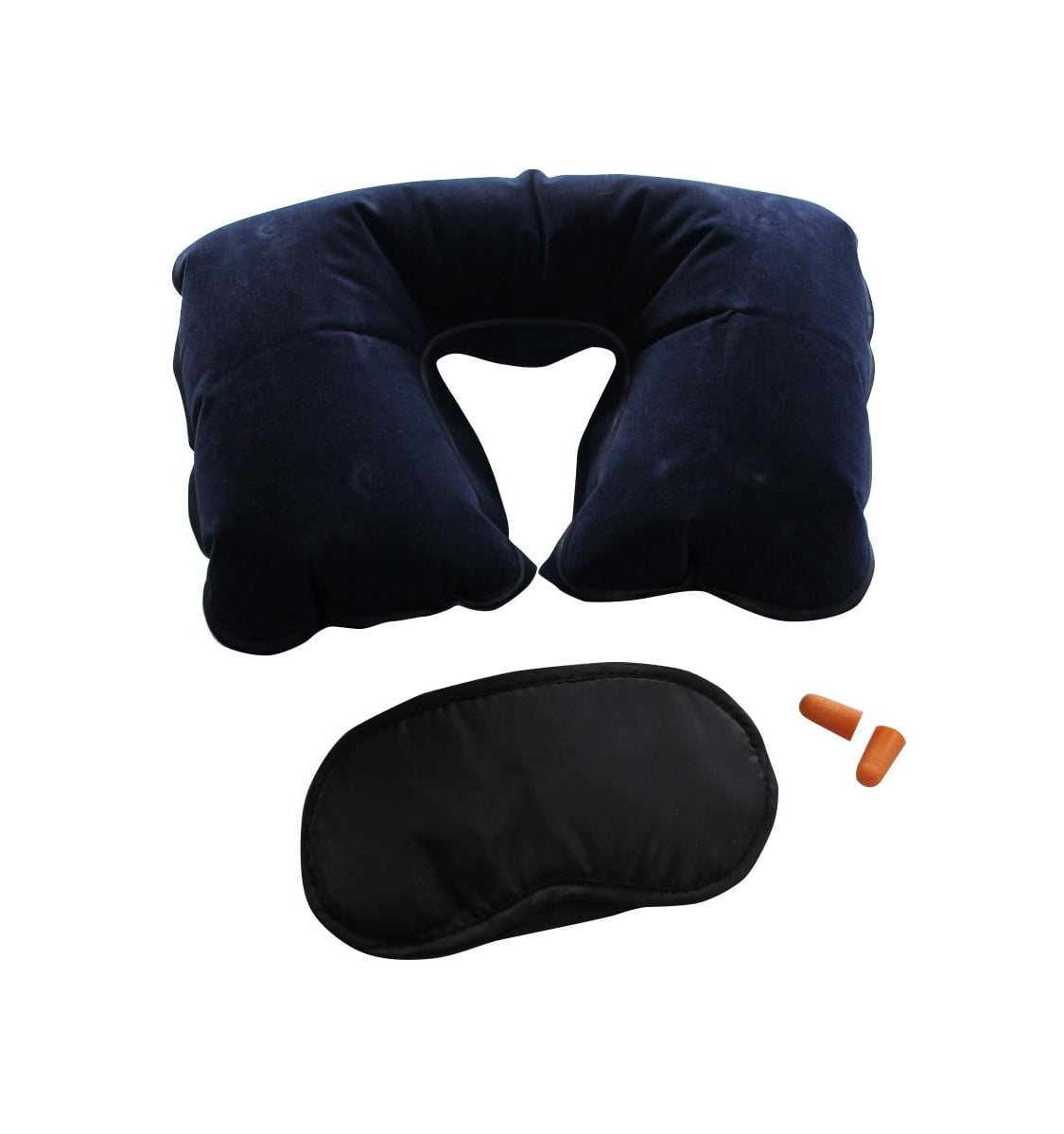 Cuscino Da Viaggio Gonfiabile Naftali TLE325 - Doppio Strato, Grigio