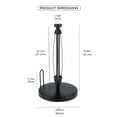 thumbnail image 3 of PHANCIR Metal Paper Towel Holder, Non-Slip Base Countertop Stand, One-Handed Operation, Black, 3 of 6