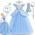 thumbnail image 2 of Disney Cinderella Costume for Girls Halloween Disguise Cosplay Baby Girl Princess Dress Carnival Birthday Party Kids Clothes, 2 of 5