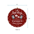 thumbnail image 5 of Dating Match Ceramic Christmas Ornament 2025, You are The Thing I Have Found On Internet Ceramic Christmas Ornament, 5 of 5