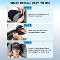 thumbnail image 6 of HIBIBUD Travel Pillows for Airplanes,Plane Pillow with Eye Mask for Long Flights Sleeping,360° Support Airplane Head Strap Compact Flight Essentials for Travel Sleep Neck Upright,Stop Head Bobbing, 6 of 7