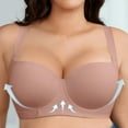 thumbnail image 2 of Underwire Bra for Women Large Bust Push-up Support Everyday Comfortable Push Up Bras, Fits D Cup (46D, Pink), 2 of 3