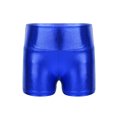 thumbnail image 5 of TiaoBug Kids Girls Cheerleading Outfits Shiny Sequin Sleeveless Crop Top and Metallic Shorts Set Dancewear Royal Blue 6, 5 of 6