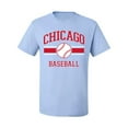 thumbnail image 2 of Wild Bobby City of Chicago Baseball Fantasy Fan Sports Men's T-Shirt, Light Blue, 5X-Large, 2 of 6