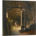 thumbnail image 1 of ARTCANVAS The Barn At Deers Farm 1911 Canvas Art Print by George Clausen - Size: 18" x 18" (1.50" Deep), 1 of 9