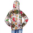 thumbnail image 4 of Cauagu Christmas Gingerbread Cookies Print Sun Protection Jacket for Teen,Full-Zipper Long Sleeve Sun Shirts with Pockets UV Hoodie Shirts Outdoor Athletic Jacket-X-Large, 4 of 7