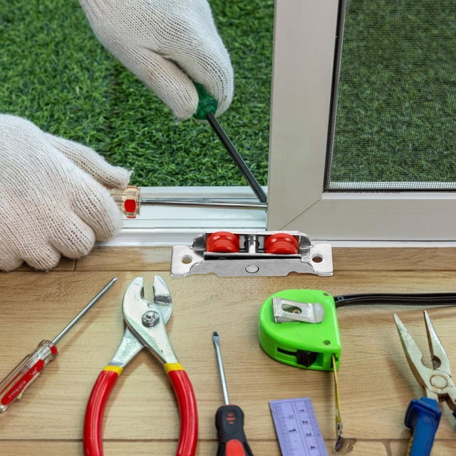 BEADCEST 2Ud Rodillos Para Puertas Corredizas En Inoxidable Con Polea Y Cojinetes Para Estabilidad