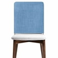 thumbnail image 6 of Blue Burlap Texture Chair Back Cover for Dining Room Set of 4, Farmhouse Vintage Blue Removable Kitchen Chair Slipcovers, Washable Seat Protector for Restaurant Party Banquet Wedding Décor, 6 of 9