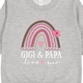 thumbnail image 3 of Inktastic Gigi and Papa Love Me Rainbow Toddler Sweatshirt, 3 of 4