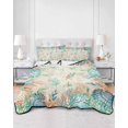 thumbnail image 2 of Twin XL Quilt Bedding Set, Beach Coastal Reversible Summer Quilt 3 Pieces, Summer Coral Starfish Nautical Ocean Vintage Lightweight Bedspreads Coverlets with 2 Pillow Shams for All Seasons, 2 of 5