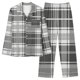 thumbnail image 2 of Puntoco Conjuntos de pijama cómodos para mujer Conjunto de pijama informal de manga larga con solapa y estampado navideño a la moda para mujer Conjunto de pijama informal con pantalón y parte supe, 2 of 5