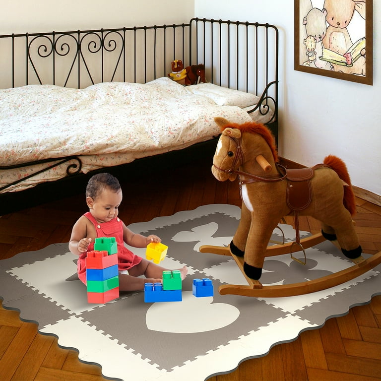 Sorbus Puzzle Mat Interlocking Floor Kids Play Carpet Tiles - Baby Foam Puzzle, Extra Thick Non-Toxic Crawling Mat for Tummy Time, Great for Children Playroom (4 Tiles) Sorbus Puzzle Mat Interlocking Floor Kids Play Carpet Tiles - Baby Foam Puzzle, Extra Thick Non-Toxic Crawling Mat for Tummy Time, Great for Children Playroom (4 Tiles)