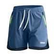 thumbnail image 2 of Sheghy Athletic Shorts 100%Cotton Men's Solid Color Casual Sports Elastic Waist Drawstring Pocket Shorts, 2 of 9