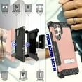thumbnail image 2 of Tri-Shield Combination for Samsung Galaxy S22 Ultra 5G Case, Nakedcellphone [Military Grade] Rugged Cover with Metal Kickstand [Includes Wrist Strap Lanyard + Belt Clip Holster], 2 of 7