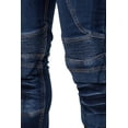 thumbnail image 5 of JuicyTrendz Men’s Motorbike Jeans – Motorcycle Riding Pants with Armor and Protective Lining for Safety Mid-Blue W34 x L32, 5 of 5