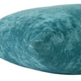 thumbnail image 4 of Greendale Home Fashions 24-in Aqua Velvet Throw Pillow Cover, 4 of 6