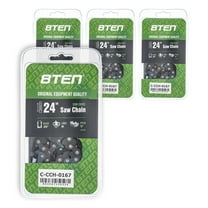 Semi Chisel Chainsaw Chain 24 inch .058 3/8 84DL for Husqvarna Poulan 4 Pack 810-CCC2389H