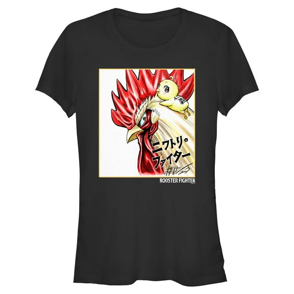 Juniors Rooster Fighter Keiji and Piyoko T Shirt