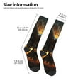 thumbnail image 2 of Naloa Cool Black Eagle Thigh High Socks Extra Long Stretchy Sock Women Over Knee High Opaque Stocking Daily Wear, 2 of 6