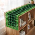 thumbnail image 6 of Table Runners 70 Inches Long Dress Scarves, St. Patrick's Day Farmhouse Coffee/Dining/Kitchen Table Decor, Holiday Table Runner, Spring Shamrocks Farmhouse Green Checkered 13x70 Inch, 6 of 9