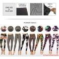 thumbnail image 2 of Eevee Women's Ultra Soft Patterned Leggings - Plus Size Pink Flower, 2 of 2