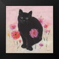 thumbnail image 2 of Audit, Lisa 12x12 Black Modern Framed Museum Art Print Titled - Nina the Cat 02, 2 of 5