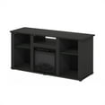 thumbnail image 2 of Furinno Jensen Fireplace TV Entertainment Center with Open Storage Compartment for TV up to 55 Inch, Americano, 2 of 7