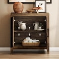 thumbnail image 4 of WAMPAT Buffet avec Rangement, Bahut de Cuisine avec Tablette et Porte Ajustables, Crédence Moderne Style Ferme, Bar à Café pour Cuisine et Salle à Manger, Brun, 4 of 8