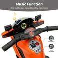 thumbnail image 4 of Hikiddo 6V Kids Motorcycle, Electric Ride on Toys Police Motorcycle for Toddlers with Music, Training Wheels, 4 of 7