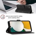 thumbnail image 4 of Compatible with Samsung Galaxy A34 5G Classic Embossed PU Leather Case with Card Holder Shockproof Cover, 4 of 5