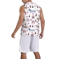 thumbnail image 2 of Honeii Cute Dog print basktball shirt for men and women, Unisex basketball jersey for Theme party-Large, 2 of 6